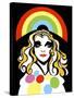Alison Goldfrapp, English pop singer, colour 'graphic' caricature, 2010 by Neale Osborne-Neale Osborne-Stretched Canvas