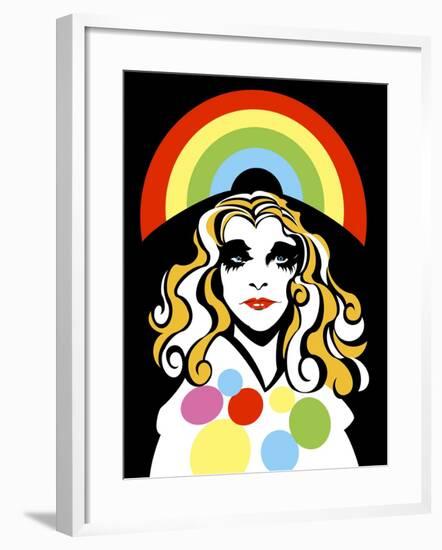 Alison Goldfrapp, English pop singer, colour 'graphic' caricature, 2010 by Neale Osborne-Neale Osborne-Framed Giclee Print