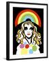 Alison Goldfrapp, English pop singer, colour 'graphic' caricature, 2010 by Neale Osborne-Neale Osborne-Framed Giclee Print