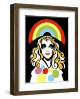 Alison Goldfrapp, English pop singer, colour 'graphic' caricature, 2010 by Neale Osborne-Neale Osborne-Framed Giclee Print