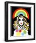 Alison Goldfrapp, English pop singer, colour 'graphic' caricature, 2010 by Neale Osborne-Neale Osborne-Framed Giclee Print