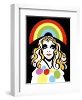 Alison Goldfrapp, English pop singer, colour 'graphic' caricature, 2010 by Neale Osborne-Neale Osborne-Framed Giclee Print