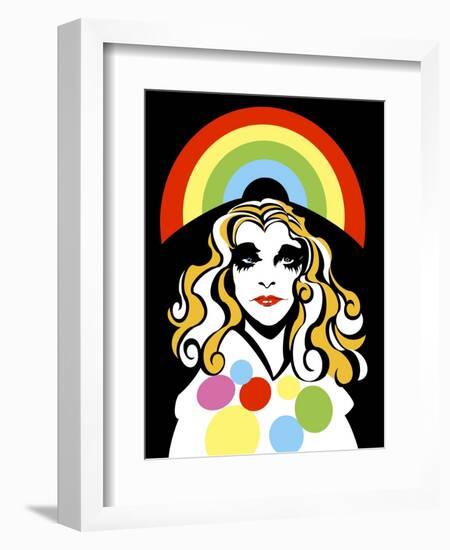 Alison Goldfrapp, English pop singer, colour 'graphic' caricature, 2010 by Neale Osborne-Neale Osborne-Framed Giclee Print