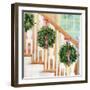 Alison's Holiday Stairs-Jenny Westenhofer-Framed Art Print