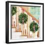 Alison's Holiday Stairs-Jenny Westenhofer-Framed Art Print