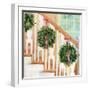 Alison's Holiday Stairs-Jenny Westenhofer-Framed Art Print