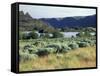 Alkali Lake in the Lower Grand Coulee, Coulee City, Washington, USA-Jamie & Judy Wild-Framed Stretched Canvas