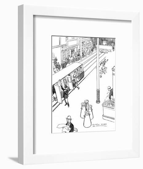 All Aboard!-Aurthur Watts-Framed Art Print