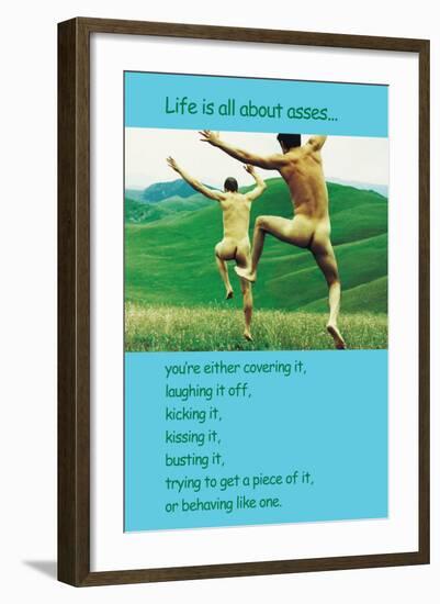 All About Asses-Noble Works-Framed Art Print
