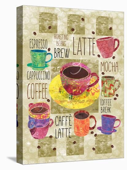 All About Coffee-Bee Sturgis-Stretched Canvas