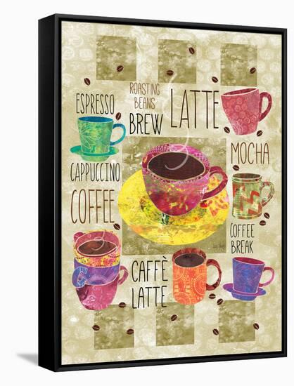 All About Coffee-Bee Sturgis-Framed Stretched Canvas