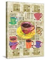 All About Coffee-Bee Sturgis-Stretched Canvas