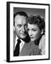 ALL ABOUT EVE, 1950 DIRECTED JOSEPH L. MANKIEWICZ with George Sanders / Anne Baxter (b/w photo)-null-Framed Photo