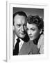 ALL ABOUT EVE, 1950 DIRECTED JOSEPH L. MANKIEWICZ with George Sanders / Anne Baxter (b/w photo)-null-Framed Photo