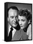 ALL ABOUT EVE, 1950 DIRECTED JOSEPH L. MANKIEWICZ with George Sanders / Anne Baxter (b/w photo)-null-Framed Stretched Canvas