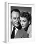 ALL ABOUT EVE, 1950 DIRECTED JOSEPH L. MANKIEWICZ with George Sanders / Anne Baxter (b/w photo)-null-Framed Photo