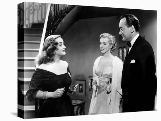 All About Eve, Bette Davis, Marilyn Monroe, George Sanders, 1950-null-Stretched Canvas