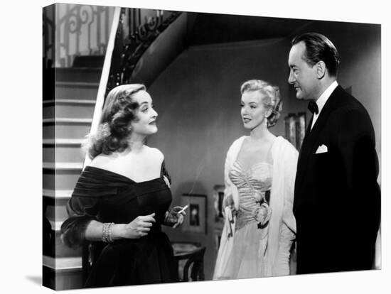 All About Eve, Bette Davis, Marilyn Monroe, George Sanders, 1950-null-Stretched Canvas