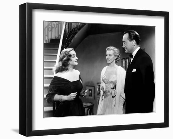 All About Eve, Bette Davis, Marilyn Monroe, George Sanders, 1950-null-Framed Photo