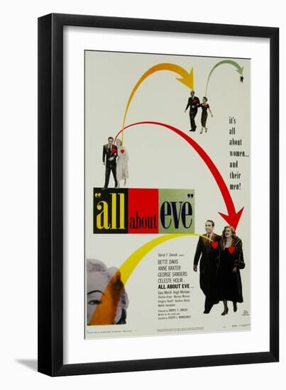 All About Eve, Directed by Joseph L. Mankiewicz, 1950-null-Framed Giclee Print