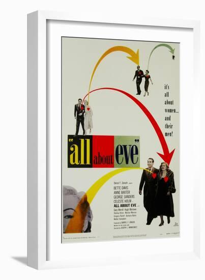 All About Eve, Directed by Joseph L. Mankiewicz, 1950-null-Framed Giclee Print