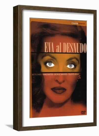 All About Eve, Spanish Movie Poster, 1950-null-Framed Art Print