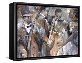 All About Jazz II-Marysia-Framed Stretched Canvas