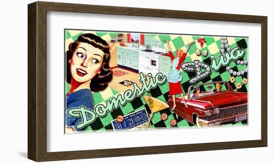 All American Domestic Diva-null-Framed Giclee Print