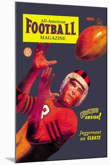 All-American Football Magazine-null-Mounted Art Print