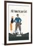 All American Girl-null-Framed Art Print