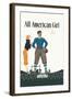 All American Girl-null-Framed Art Print