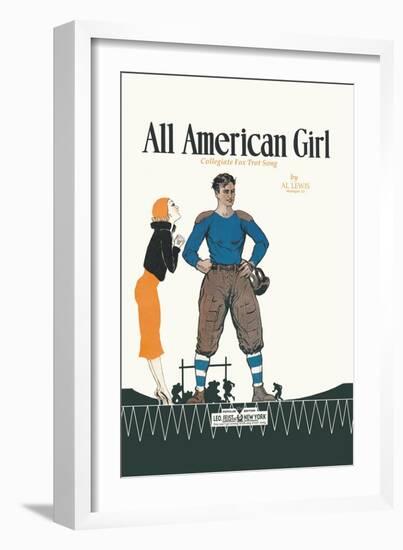 All American Girl-null-Framed Art Print