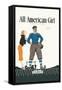 All American Girl-null-Framed Stretched Canvas