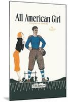 All American Girl-null-Mounted Art Print