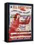 All American Lobster-Fiona Stokes-Gilbert-Framed Stretched Canvas