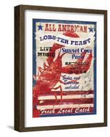 All American Lobster-Fiona Stokes-Gilbert-Framed Giclee Print