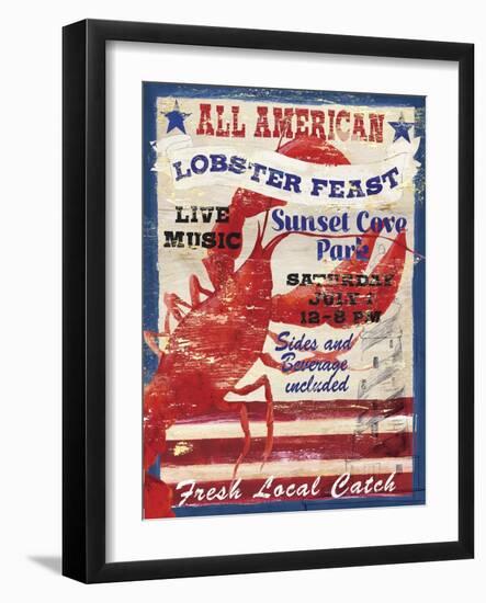 All American Lobster-Fiona Stokes-Gilbert-Framed Giclee Print