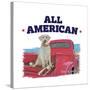 All American-Dog is Good-Stretched Canvas