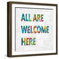 All Are Welcome Here in Color-Jamie MacDowell-Framed Art Print