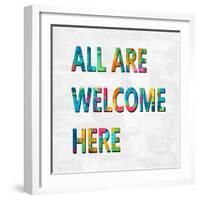 All Are Welcome Here in Color-Jamie MacDowell-Framed Art Print