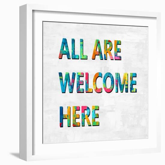 All Are Welcome Here in Color-Jamie MacDowell-Framed Art Print