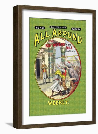 All Around Weekly: The Big Boy Wizard of the Nile-null-Framed Art Print