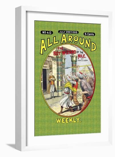 All Around Weekly: The Big Boy Wizard of the Nile-null-Framed Art Print