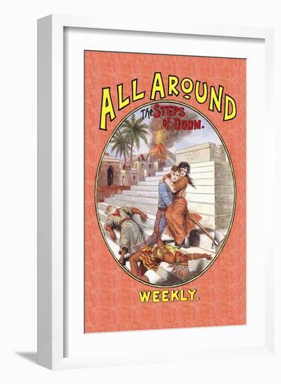 All Around Weekly: The Steps of Doom-null-Framed Art Print