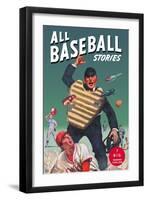 All Baseball Stories: Seven Big Diamond Thrillers-null-Framed Art Print