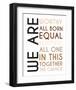 All Born Equal-Tenisha Proctor-Framed Art Print