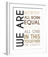 All Born Equal-Tenisha Proctor-Framed Art Print