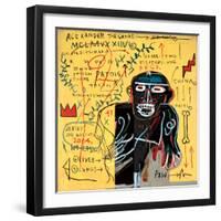 All Coloured Cast (Part Iii)-Jean-Michel Basquiat-Framed Premium Giclee Print