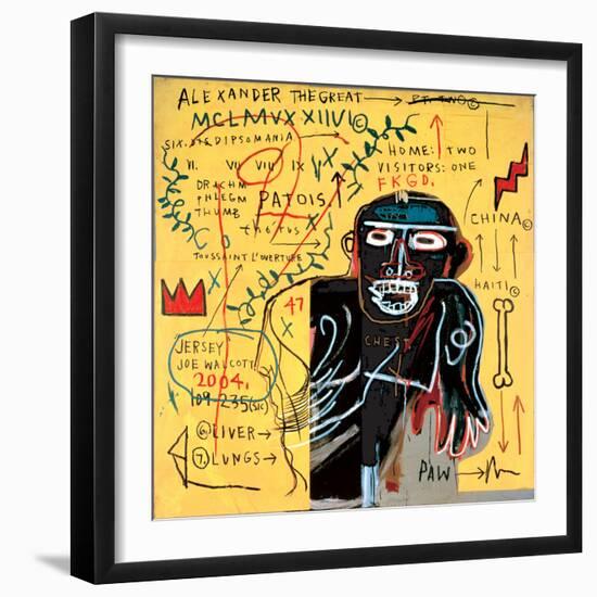 All Coloured Cast (Part Iii)-Jean-Michel Basquiat-Framed Premium Giclee Print