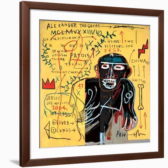 All Coloured Cast (Part Iii)-Jean-Michel Basquiat-Framed Giclee Print